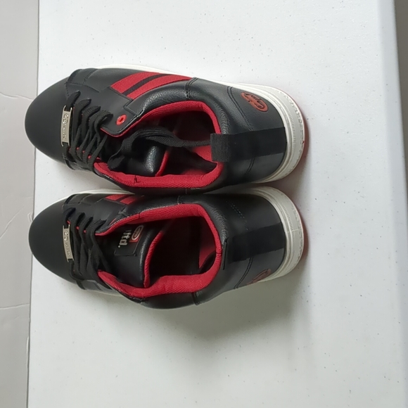 Ecko Unlimited Sneaker Men's Size 9 Black & Red Low Top Athletic Leather Shoes - Picture 2 of 6